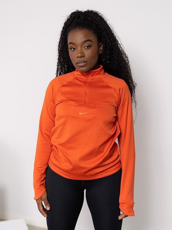 Nike Dri-Fit Element Trail Halfzip Mantra Orange/Bright Crimson/Bright Crimson