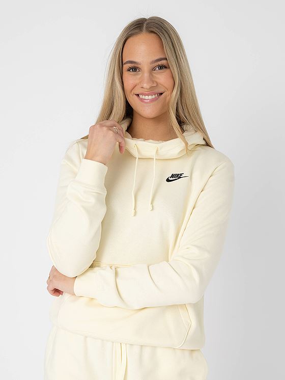 Nike Club Fleece FNL Hoodie Hvit