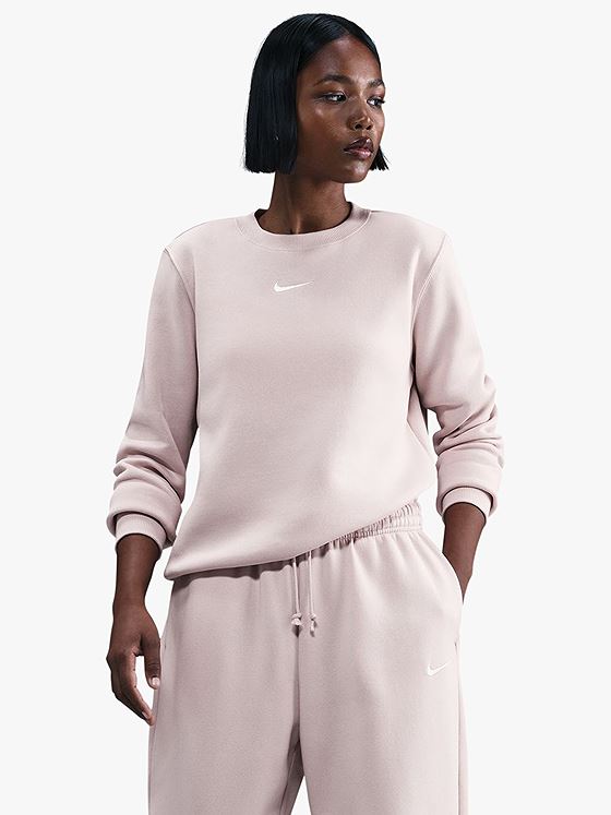 Nike Pheonix Fleece Standard Crew Rosa