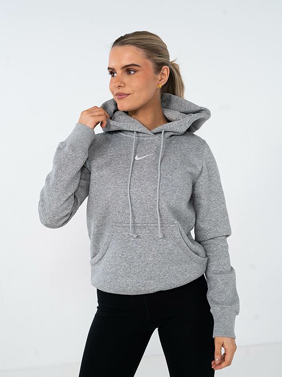 Nike Pheonix Fleece Std Hoodie Grey Heather / Sail