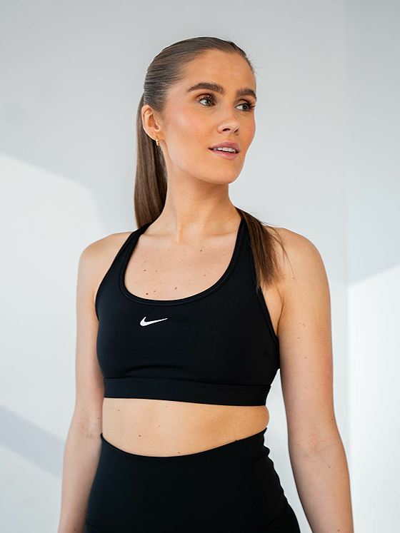 Nike Swoosh Light Support Non-Padded Sports Bra Black
