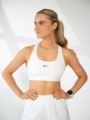 Nike Swoosh Light Support Non-Padded Sports Bra White / Black