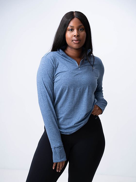 Nike Swift Element Dri-Fit UV Half-Zip Ashen Slate / Reflective Silver