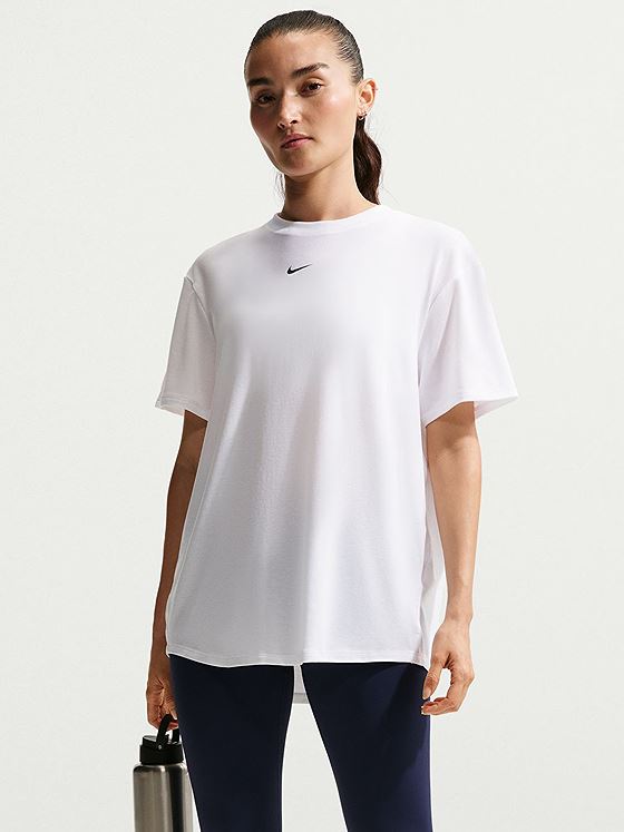 Nike One Relaxed Dri-Fit Short Sleeve Top White / Black