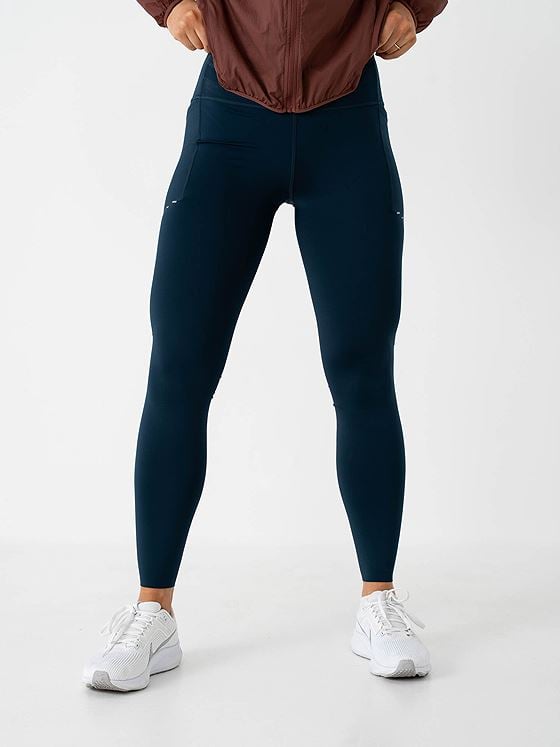 Nike Swift Dri-Fit High-Rise 7/8 Running Tights Armory Navy / Reflective Silver