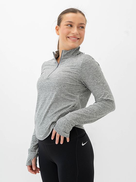 Nike Swift Dri-Fit UV Half-Zip Top Smoke Grey / Heather