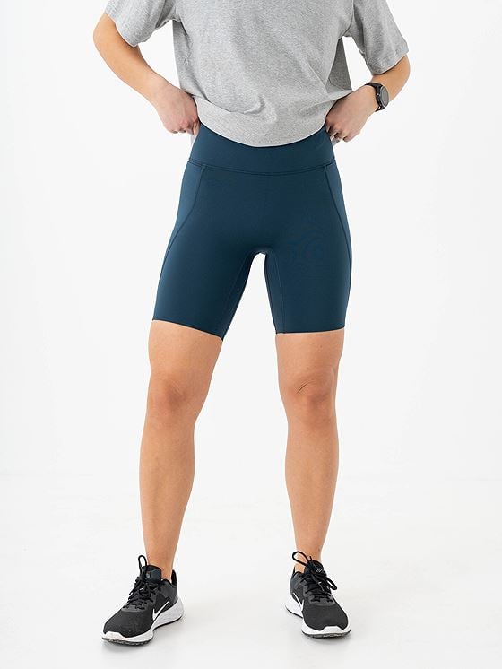 Nike Dri-Fit Universa High-Rise 8in Pocket Shorts Armory Navy / Anthracite / Riftblue