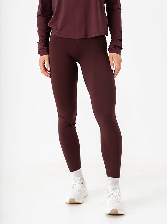 Nike One Dri-Fit High-Rise Tights Burgundy Crush / White
