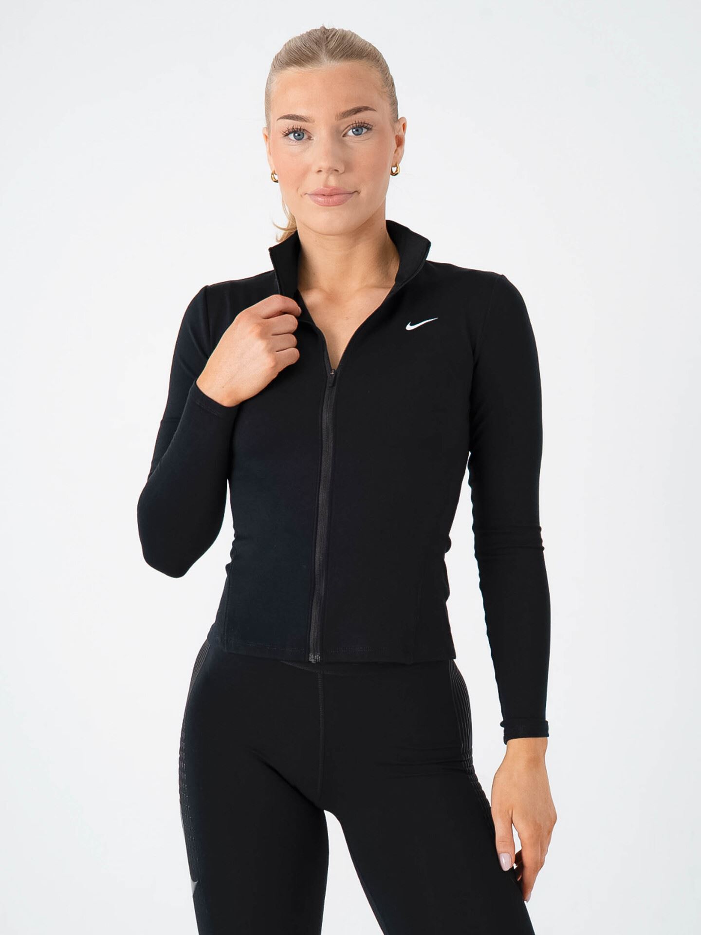 Nike One Dri-Fit Full-Zip Jacket Black