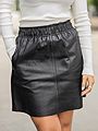 NORR Shelby Leather Skirt Black