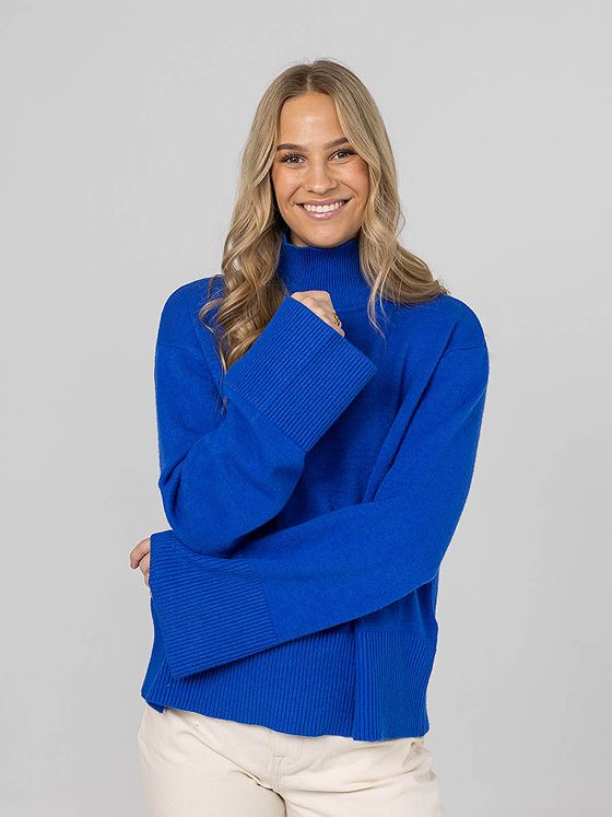 NORR Lindsay Wide Sleeve Knit top Blue