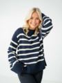 NORR Lindsay New Knit Stripe Navy Comb