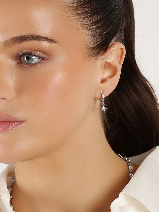 Snö Of Sweden Feliz Ring Stone Ear Sølv