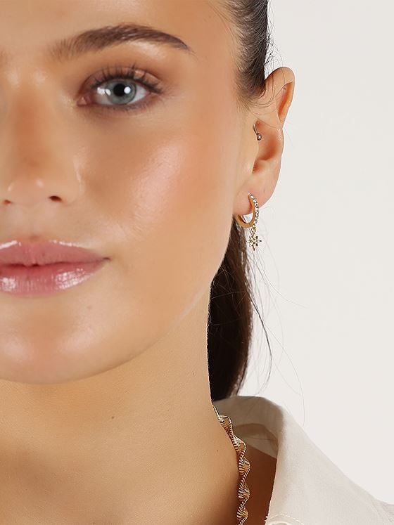 Snö Of Sweden Feliz Ring Stone Ear Gull