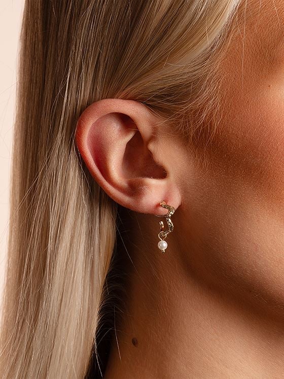 Snö Of Sweden Cat Pendant Oval Ear Gold