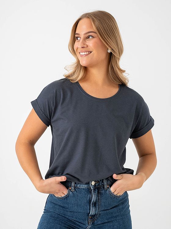 Only Moster Short Sleeve O-Neck Top Ombre Blue