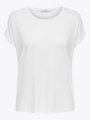 Only Moster Short Sleeve O-Neck Top White