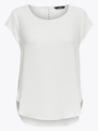 Only Vic Short Sleeve Solid Top Cloud Dancer