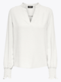 Only Mette V-Neck Long Sleeve Smock Top Cloud Dancer