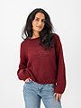 Only Nordic Life Long Sleeve O-Neck Knit Cabernet