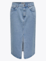 Only Bianca Midi Skirt Denim Light Blue Denim