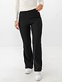 Only Fever Rib Flared Pants Black