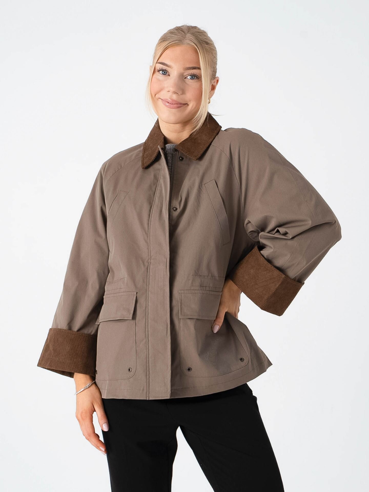 Only Eja Orchid Spring Life Jacket Walnut Chocolate Brown