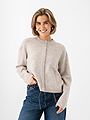 Only Simoni Long Sleeve O-Neck Cardigan Pumice Stone