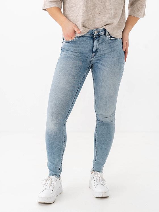 Only Blush Mid RW Denim Light Medium Blue Denim