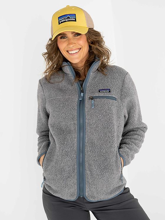 Patagonia Women’s Retro Pile Jacket Salt Grey w/Light Plume Grey