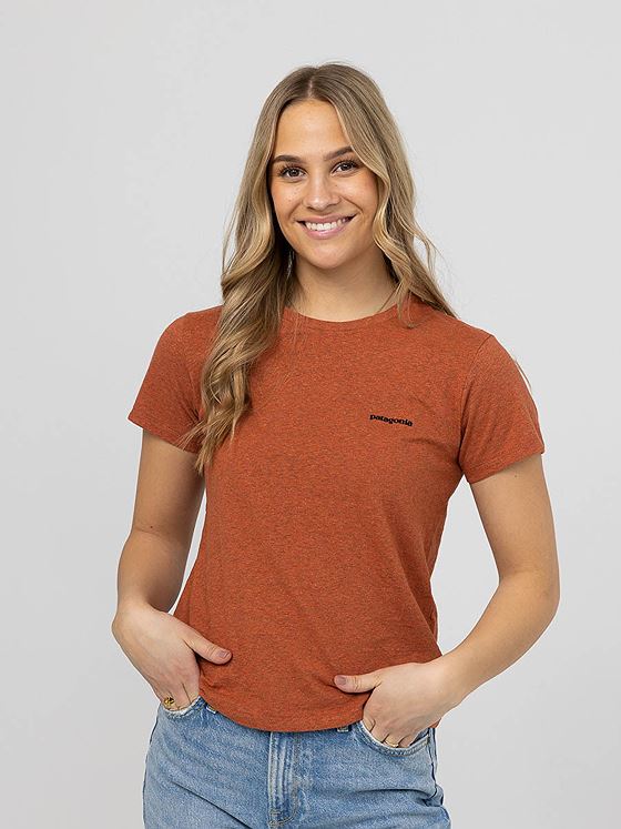 Patagonia Women’s P-6 Logo Responsibili-Tee Quartz Coral