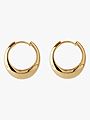 Pernille Corydon Globe Huggies Gold-plated recycled silver