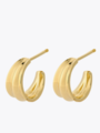 Pernille Corydon Mini Ocean Shine Earrings Gold Plated