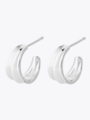 Pernille Corydon Mini Ocean Shine Earrings Silver