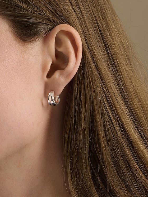 Pernille Corydon Mini Ocean Shine Earrings Silver