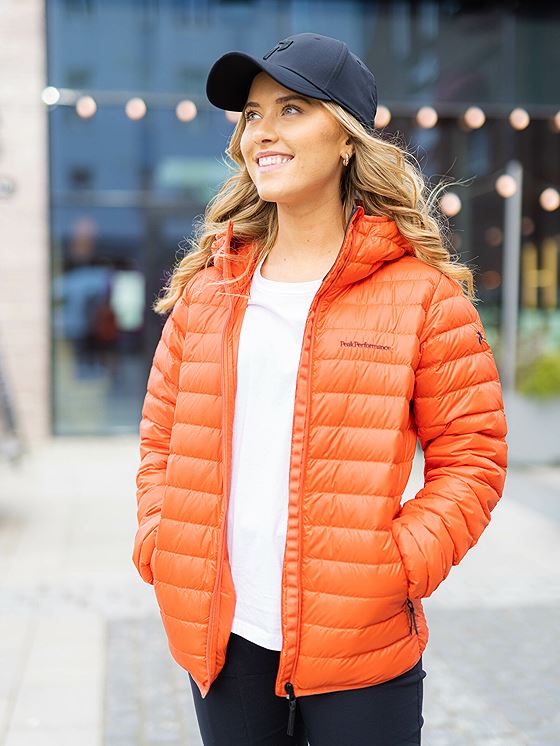 Peak Performance Down Liner Hood Jacket Oransje