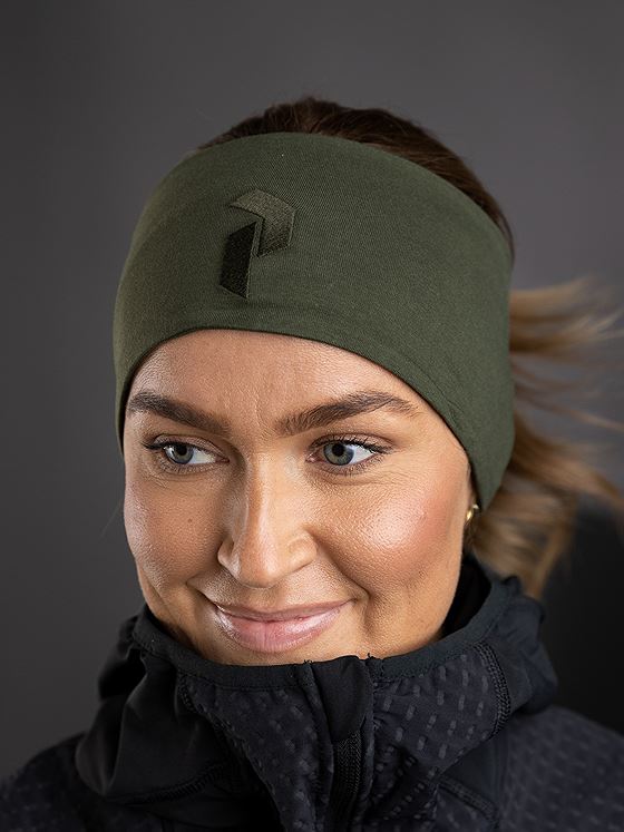 Peak Performance Logo Headband Forest Night