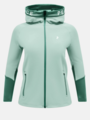 Peak Performance Rider Mid Zip Hood Delta Green / Smoke