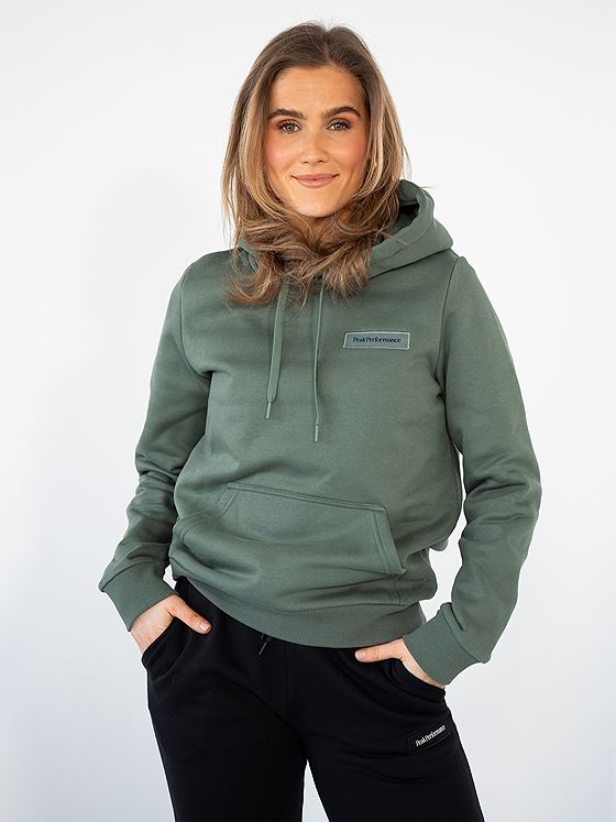 Peak Performance Logo Hood Sweatshirt Grønn