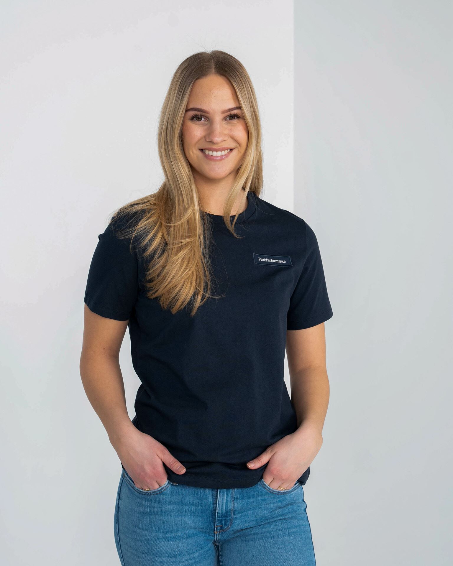 Peak Performance Logo Tee Blå