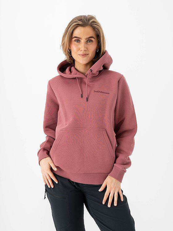 Peak Performance Original Small Logo Hood Wild Rouge
