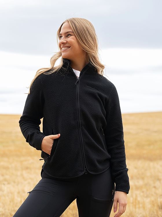 Peak Performance Pile Zip Jacket Black