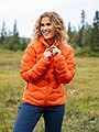 Peak Performance Helium Down Hood Jacket Women Solar Burst