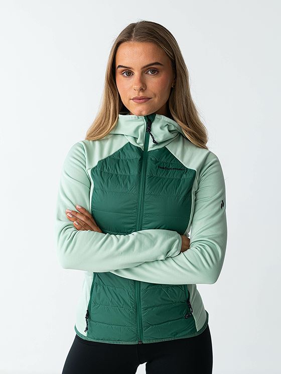 Peak Performance Down Hybrid Hood Jacket Grønn