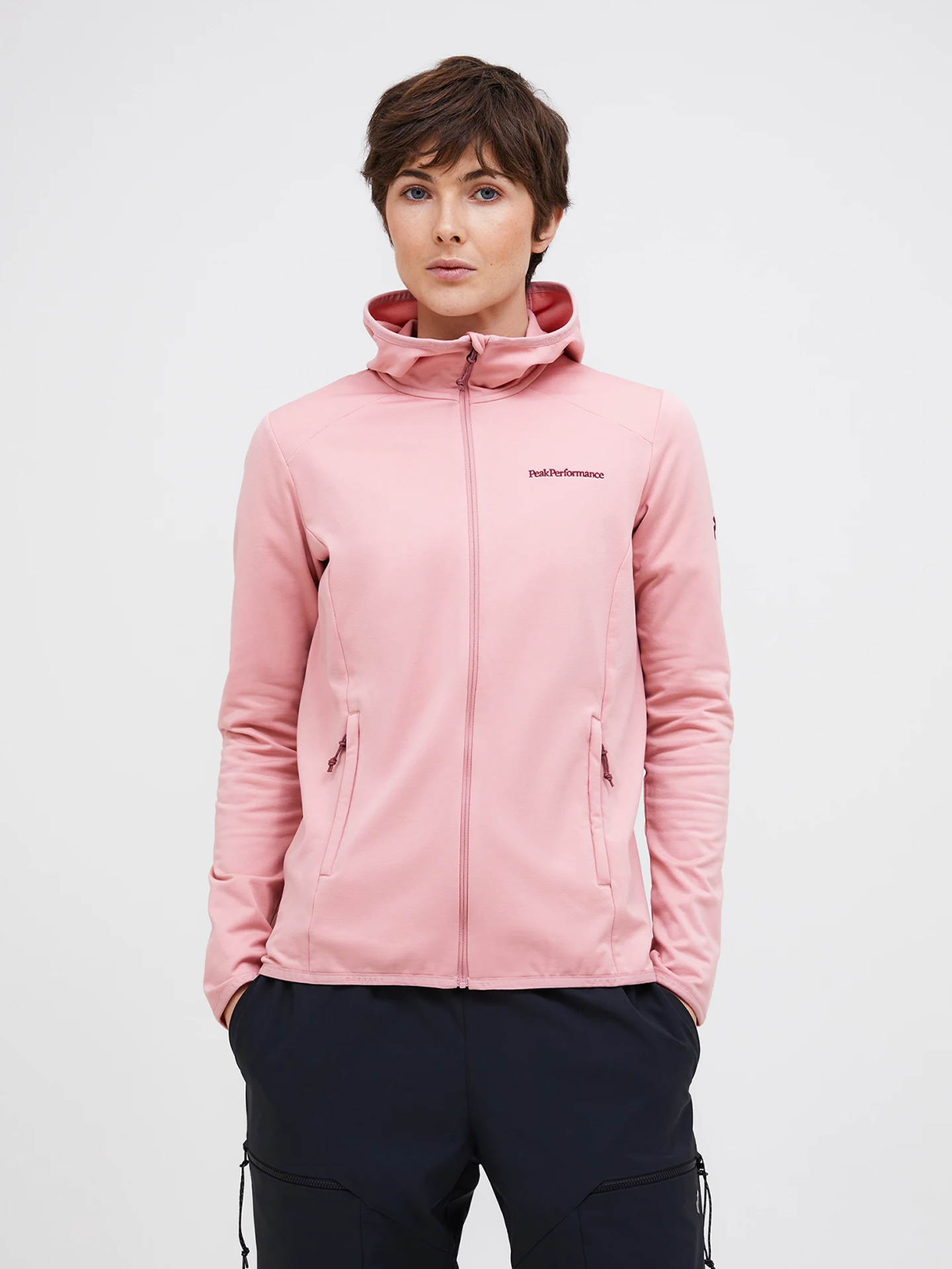Peak Performance Light Zip Hood Warm Blush