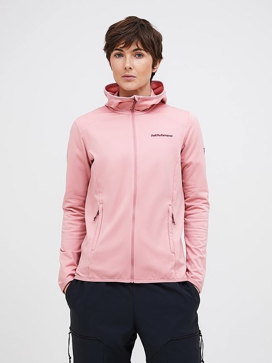 Peak Performance Light Zip Hood Warm Blush