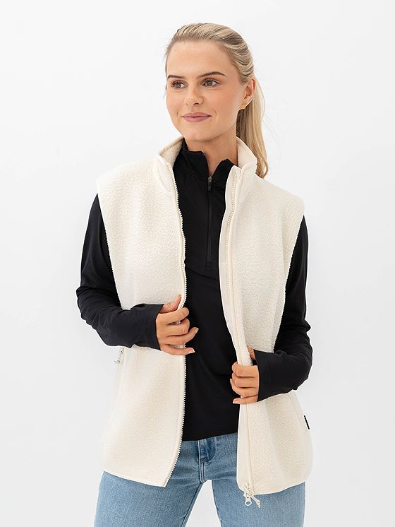 Peak Performance Pile Vest Vintage White