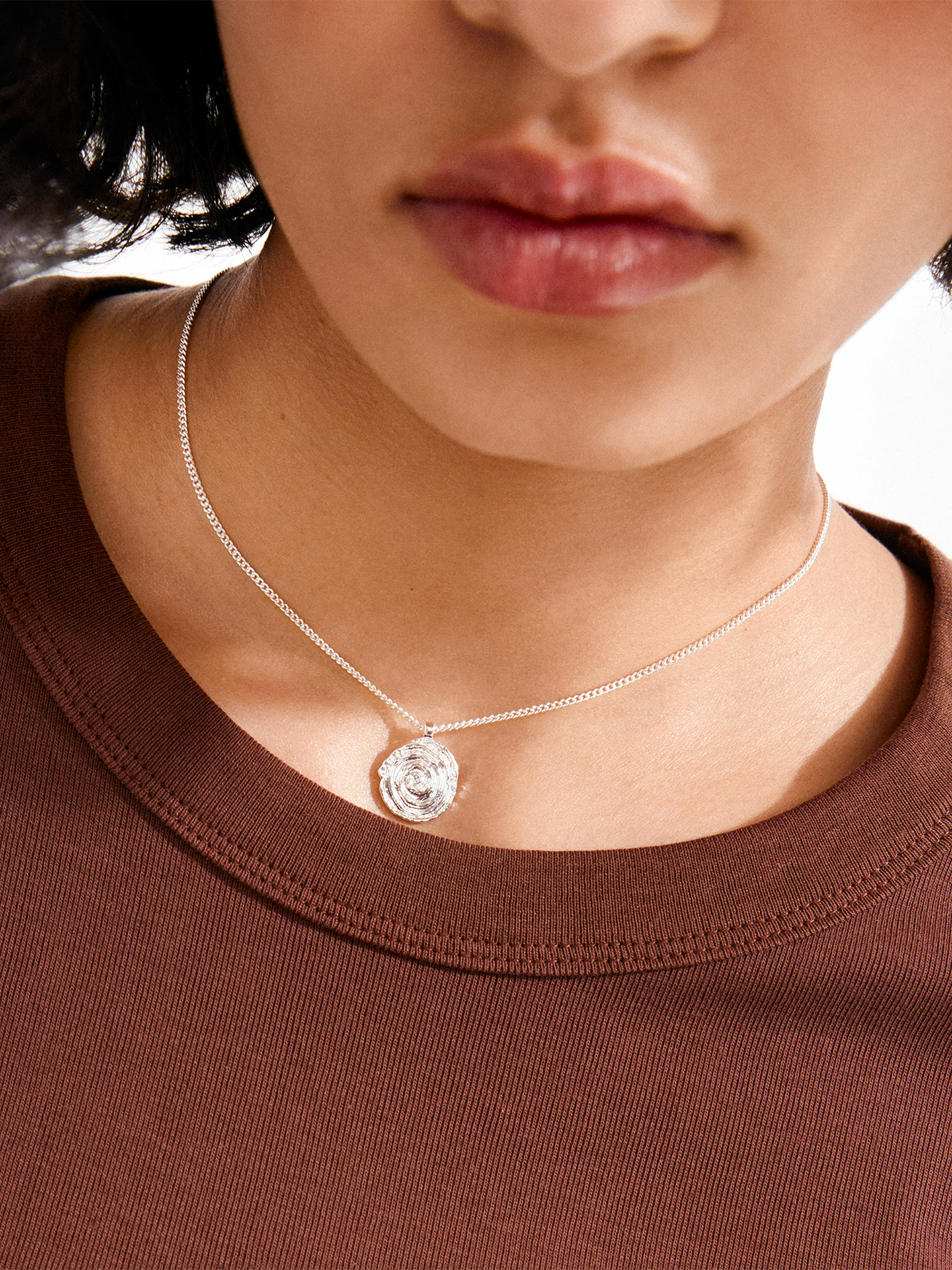 Pilgrim Air Coin Halskjede Silver