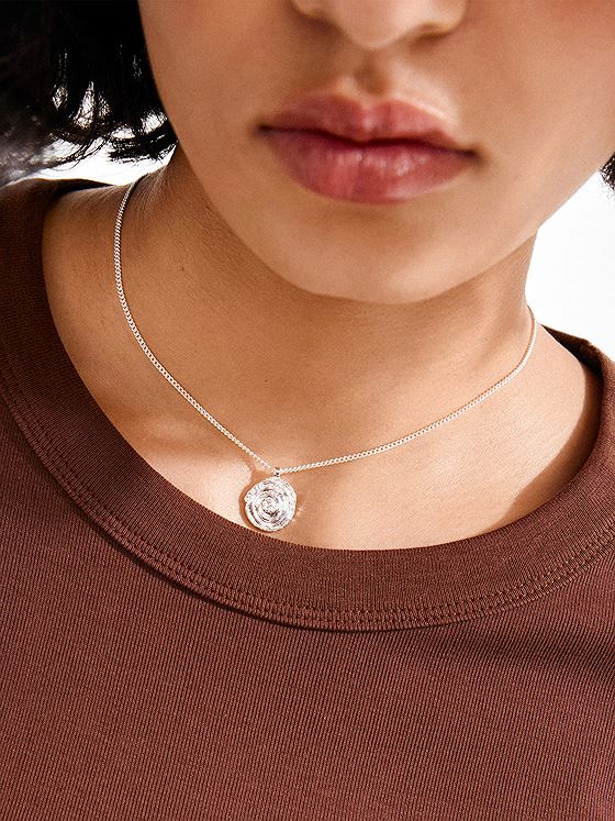 Pilgrim Air Coin Halskjede Silver