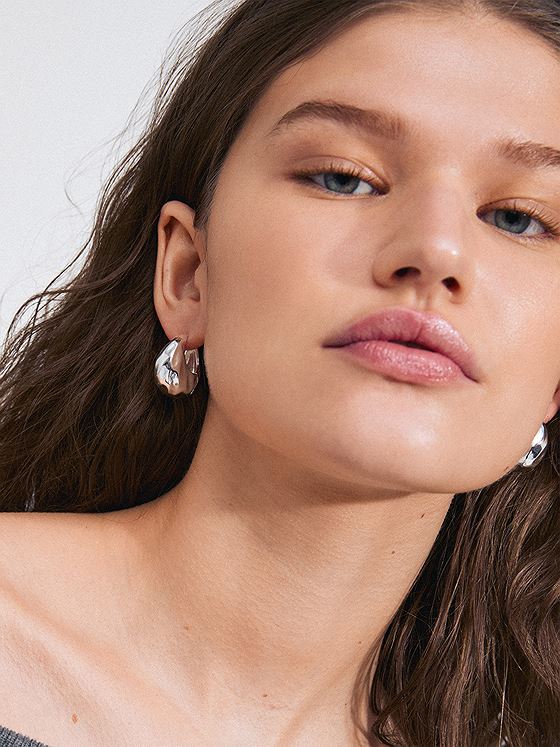 Pilgrim Believe Øredobber Sølvbelagt